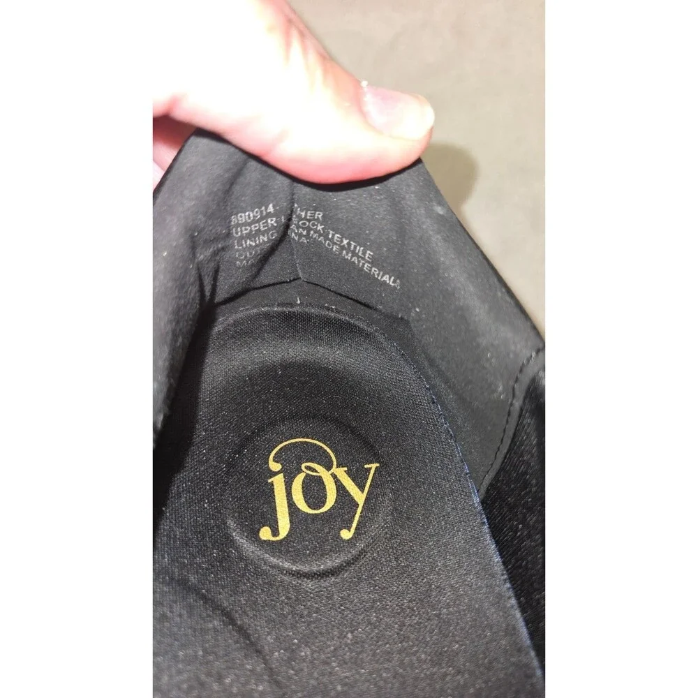 Joy Performance Comfort Leather Sneaker Black Size 10W